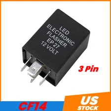Turn Signal Hazard LED Flasher Relay CF14 3Pin,Fix Fast Hyper-flash