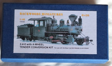 Backwoods Miniatures On30 2-4-0 & 4-Wheel Tender Kit for Bachmann Forney Loco.