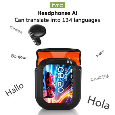 HTC NE20 Übersetzer Bluetooth 6.0 Kopfhörer Kabellos IPX4 Lange Akkulaufzeit
