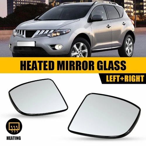 2Pcs Left Right Side Mirror Glass Heated w/Backing Plate For Nissan Murano 09-14