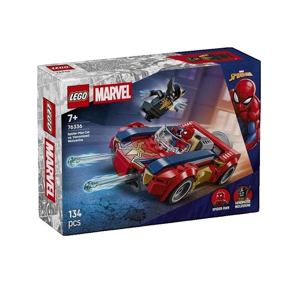 Lego Marvel: Spider-Man Car Vs. Venomized Wolverine 134 Teile Neu Ovp-image