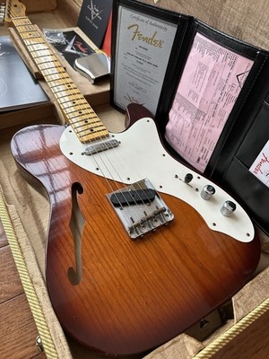 2025 Fender Custom Shop Telecaster Thinline W25 Journeyman Violin Burst