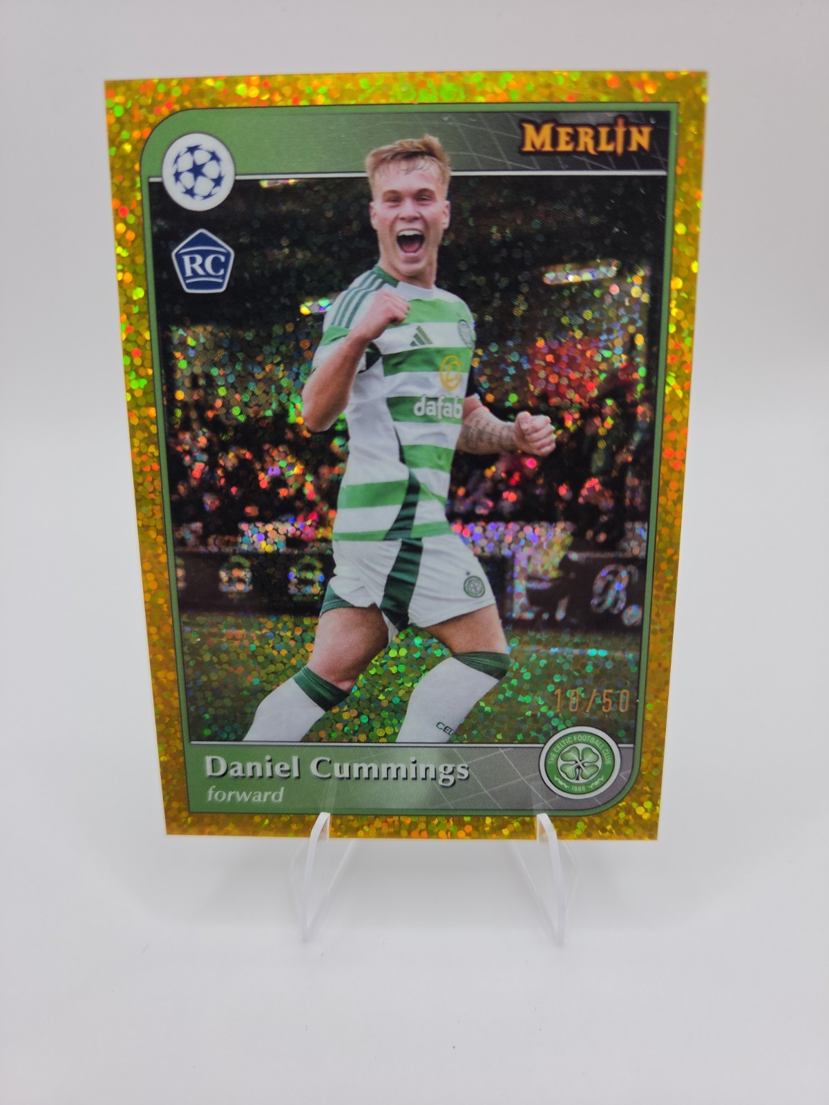 2024-25 Topps Merlin Uefa Club Competitions Gold /50 - Daniel Cummings #166 