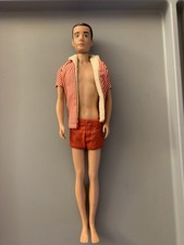 Vintage 1960s Mattel Ken Doll Molded Brunette Hair Japan