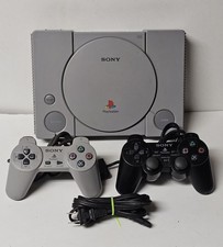Sony PlayStation 1 PS1 Console with 2 Controllers  Power Cord Tested 