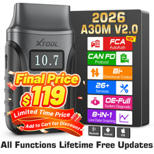 Xtool A30m V2.0 Bidirectional Scan Tool Diagnostic Scanner Auto Code Reader