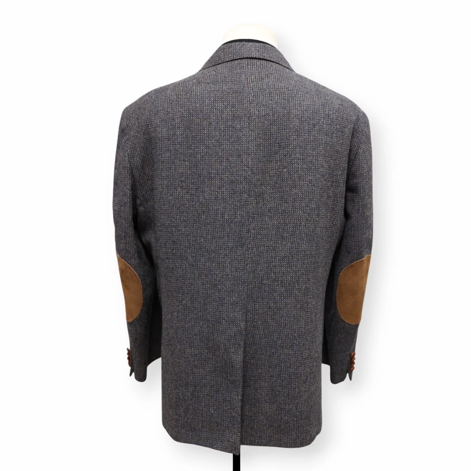 STAFFORD VINTAGE TWEED Hombre Multicolor Patenado Deporte Abrigo Chaqueta Blazer 46 R Foto 4 de 4