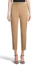 Karl Lagerfeld Paris Chain Embellished Cargo Dress Pants Cartouche SZ M SALE $99