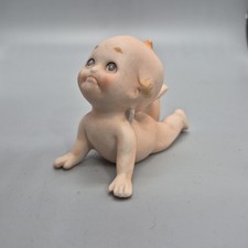 Vintage Lefton Porcelain Kewpie Baby Crawling and Pouting KW913 2.5" inch Tall