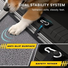 Portable Dog Ramp for Car   Foldable Dog Car Ramp  71" Long  17" Wide 