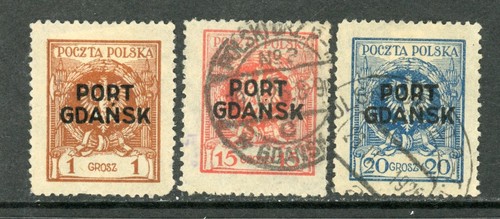 GDANSK # 1K1, 1K6, 1K7 , / 26-2-1m / used and mint