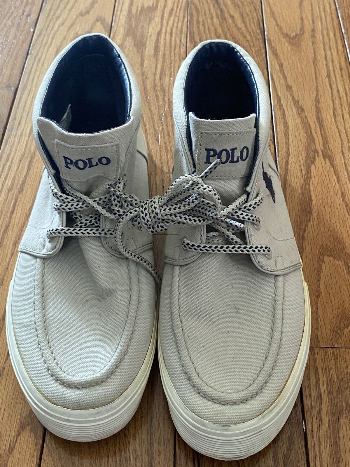 Sneaker uomo PRL Polo Ralph Lauren Federico marrone kaki chukka blu pony taglia 9