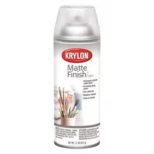 Krylon Industrial K01311007 Spray Paint, Crystal Clear, Matte, Solvent, 11 Oz