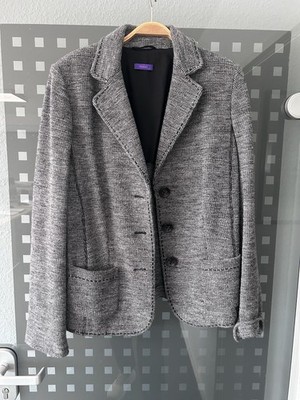 Riani Blazer Gr 44 Wollblazer grau 100% Wolle Designer Jacke