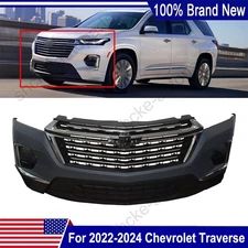 For 2022-2024 Chevrolet Traverse Front Bumper Cover Grille Assembly Kit New