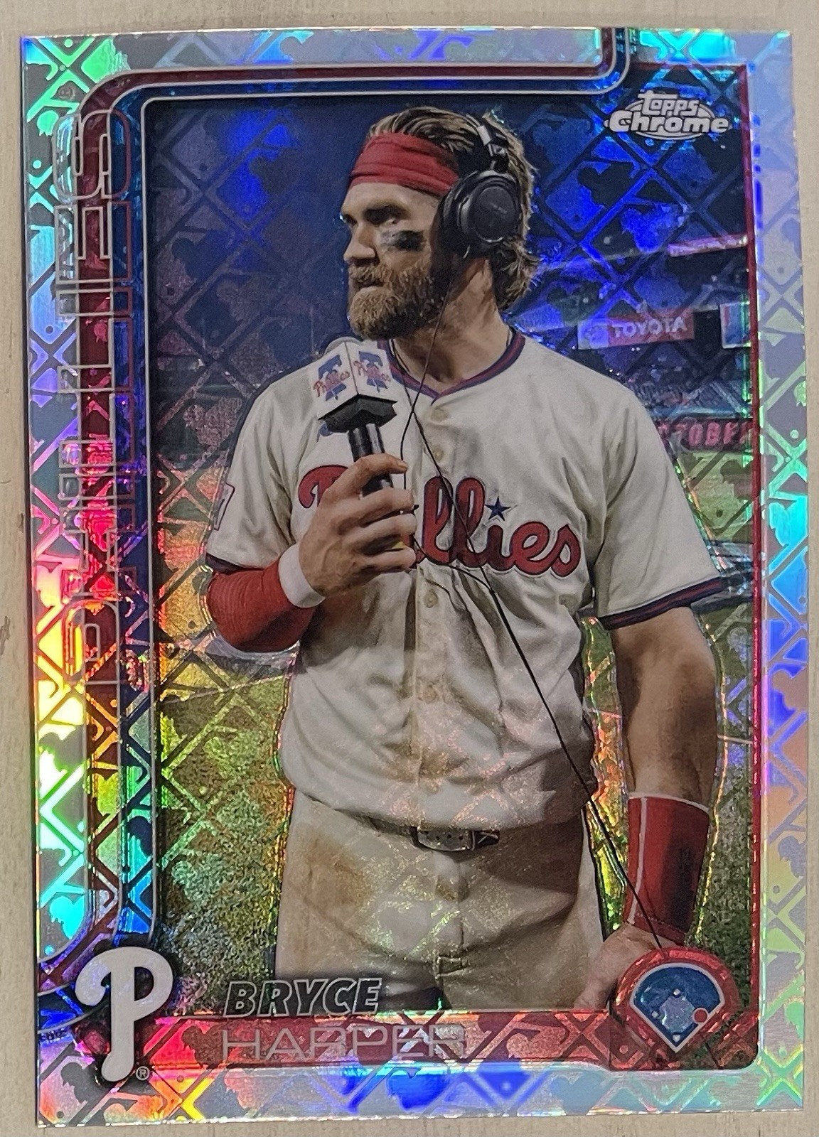 2025 Topps Chrome Logofractor - Image Variation Bryce Harper #150 PHILLIES