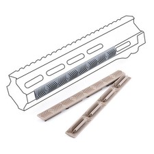 Plastic Rubber Tactical Mlok Anti-slip Strip M-LOK Rail Protector Covers 4pcs