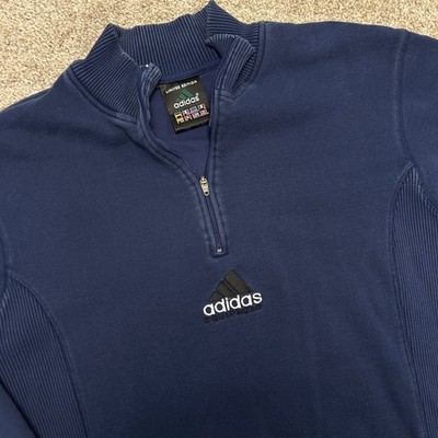 Vintage y2k Adidas Equipment Half Zip Pullover Sweatshirt Limited Ed Men Medium