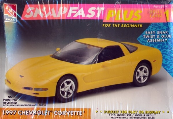 Amt 1997 Chevrolet Corvette Snapfast #8395 MaßStab 1:25-image