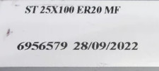 1 PCS  ORIGINAL  INSERTS   ST 25X100 ER20 MF