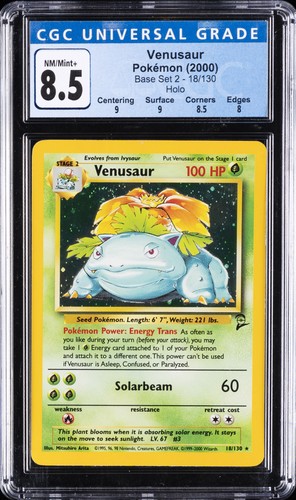 Venusaur graded CGC 8.5 for sale on eBay