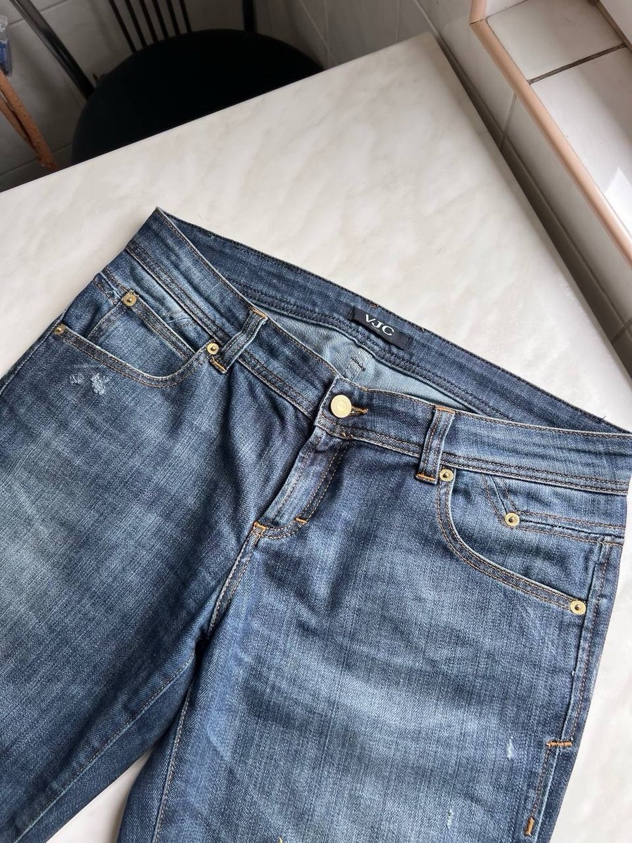 Rare Versace Jeans Couture Womans Japanese Style Jeans Y2K Glamour