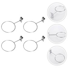 4 Pcs Wall Mounted Basketball Display Racks Football Storage Racks Iron Holders