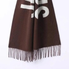Autumn Winter Woven Nordic Style Scarf Letter Pattern 5 Colors