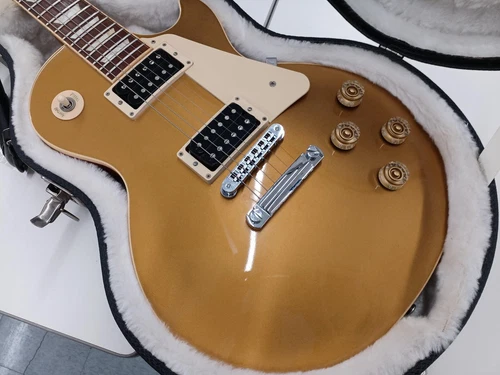 Gibson Usa Les Paul Signature T Gold Top Electric Guitar