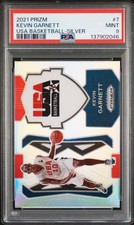 2021 PANINI PRIZM USA BASKETBALL SILVER #7 KEVIN GARNETT PSA 9