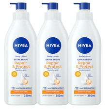 NIVEA Extra Bright Repair Protect Body Lotion SPF30 PA 3x350ml FREE SHIPPING