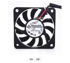 1PCS ADDA AD0612HS-GA0 DC12V 0.25A 2-wire cooling fan 6cm 6010