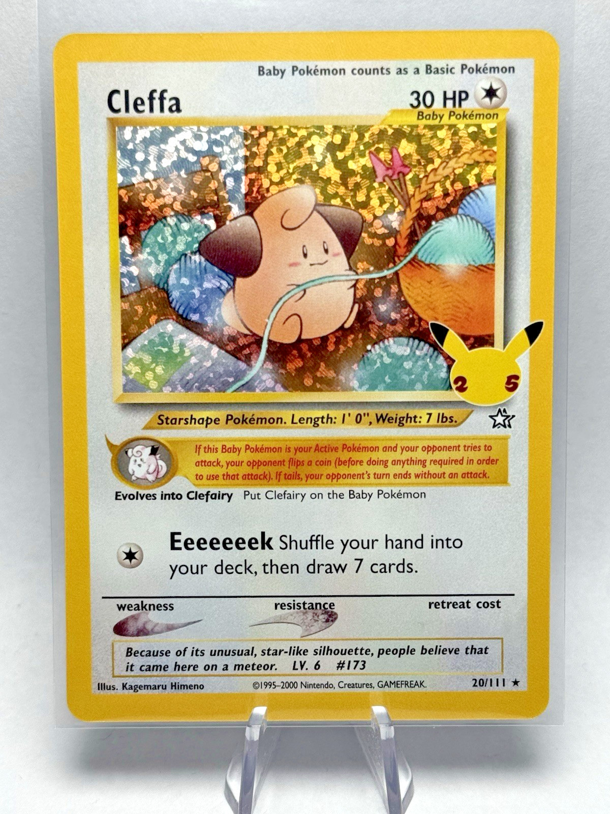 Cleffa 20/111 Celebrations: Classic Collection Pokemon Card NM