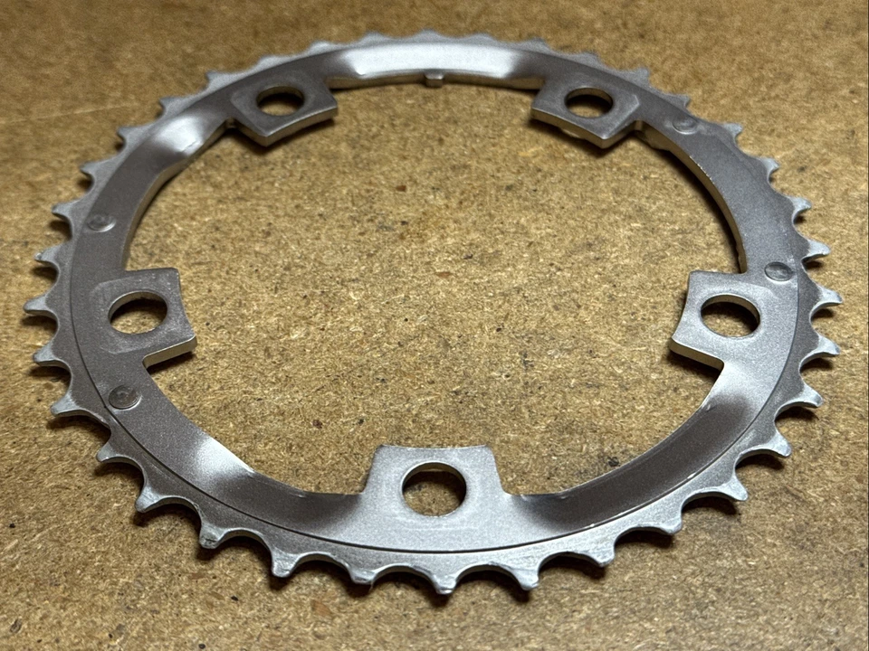 Plato medio Shimano XTR 9 velocidades 5 brazos 36 dientes FC-M952-5 110 BCD Foto 3 de 4