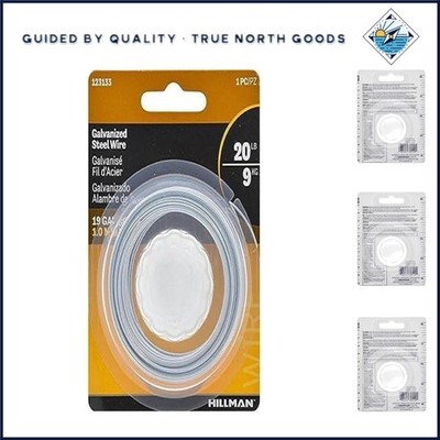 50 Feet of Polished 19 Gauge Steel Wire in Convenient Dispenser Package