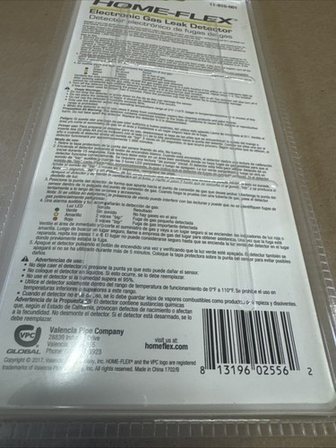 Home-Flex Electronic Gas Leak Detector Yellow 11-810-001 - Picture 5 of 5