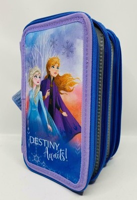 Schule Etui Disney Frozen 2 Elsa&Anna Tripledecker Schüleretui OHNE Inhalt