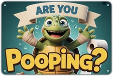 Funny Turtle Bathroom Tin Metal Signs Home D cor Vintage Bathroom Print Aesthet