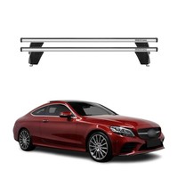Menabo DachträGer FüR Mercedes C Klasse C205 Coupe 2017-2023 75Kg Alu Silber 2X