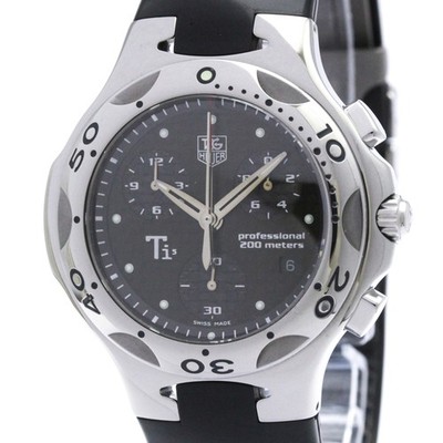 TAG HEUER Kirium Chronograph Ti5 Titanium Quartz Watch CL1181 Polished BF593298