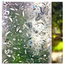 LEMON CLOUD Window Film, Decorative Privacy 17.5 x 78.7 Inch, 3d