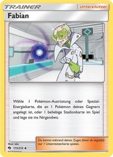 173/214 Fabian NM Echo des Donners 2018 NON HOLO Pokémon Karte Deutsch