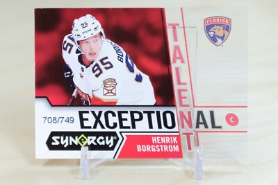 2018-19 Upper Deck Synergy Exceptional Talent Henrik Borgstrom /749 Rookie