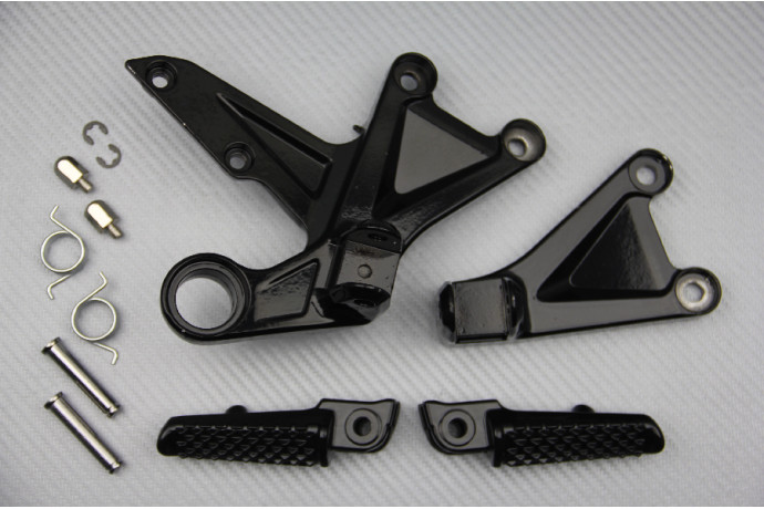 Platines de repose-pieds CBR 1000RR SC59 en aluminium noir haute résistance