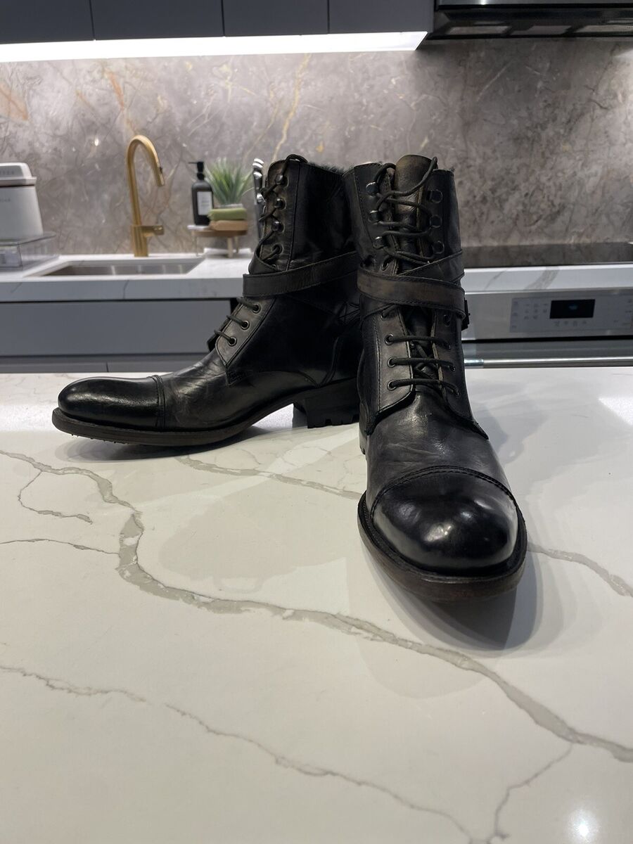 Alfredo Bannister Japan Engineer Boots Leather Strap Buckle Alfredo Bannister Japan Engineer Boots Leather Strap Buckle