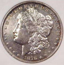 1878 "Open Nostril" Morgan Silver Dollar $1 VAM-14.5 - ANACS AU Dets (Net XF40)