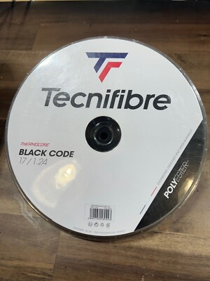 New Tecnifibre Black Code 17g Reel 660'. !!Store Closing!!