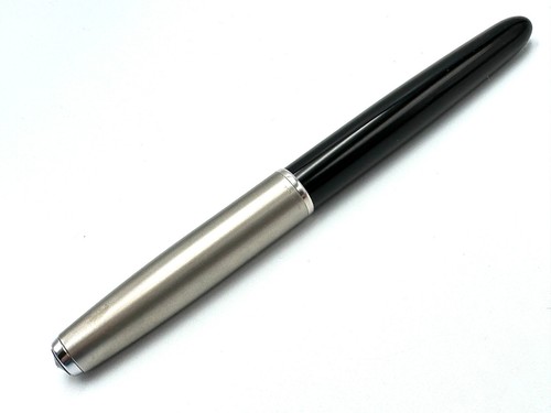 c1950 NOS? PARKER "51" INDIA BLACK & LUSTRALOY AEROMETRIC FOUNTAIN PEN 14K M - Picture 3 of 14