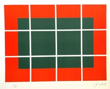 Donald Judd Lithograph COA Original Signed Op Numbered Stamped 180ex