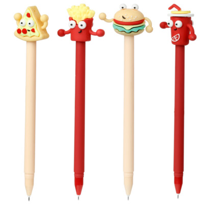 Stift 1 Fast Friends Fast Food Stift mit feiner Spitze und Topper Schreibwaren Geschenk
